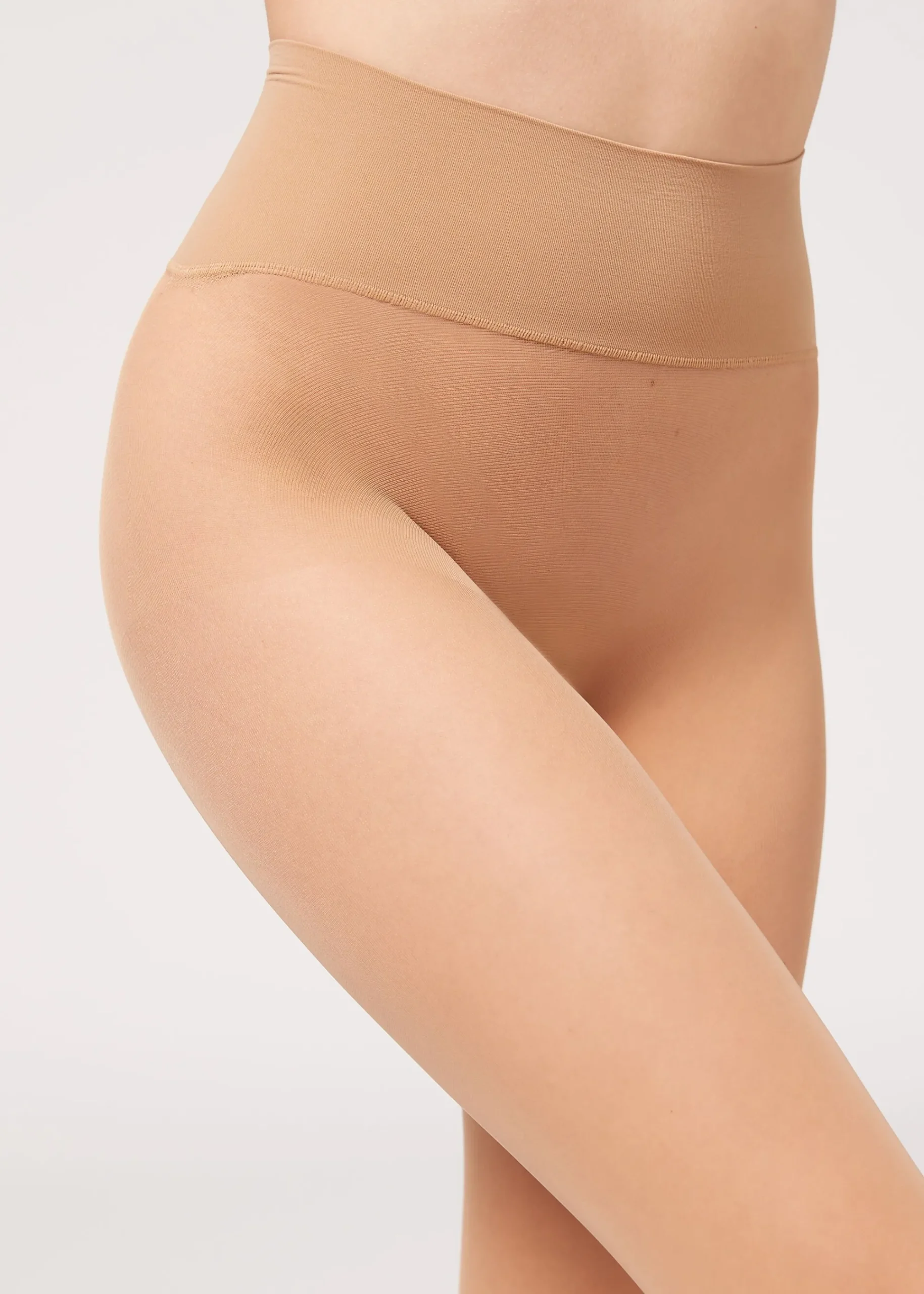 Sheer Tights^Calzedonia 20 Denier Essential Invisible Tights 3281 - Nude 3 - Seta