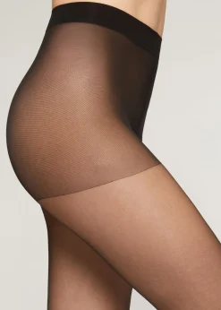 Sheer Tights^Calzedonia 20 Denier Essential Matt Tights 019 - Black