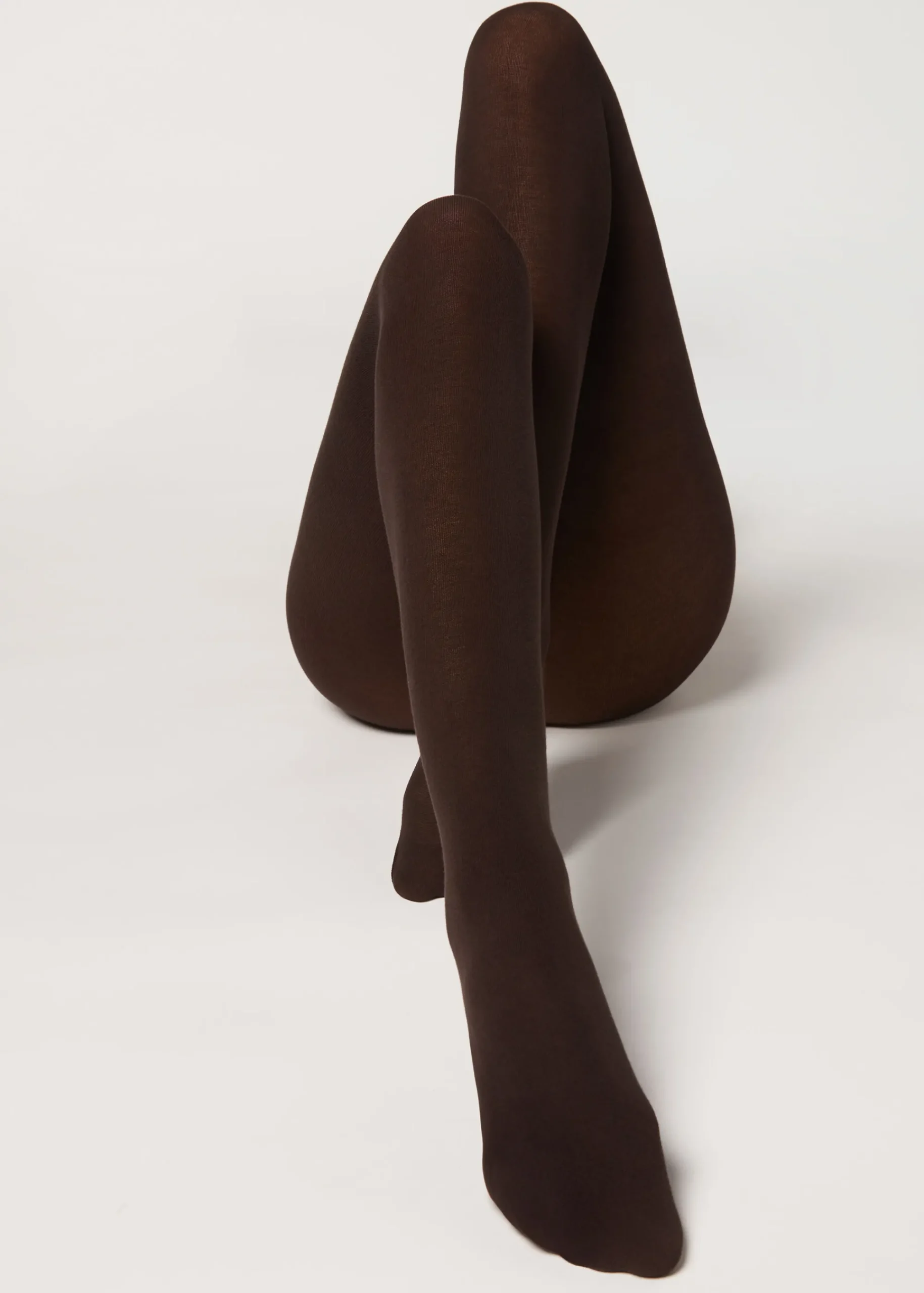 Opaque Tights^Calzedonia 150 Denier Opaque Eco Cotton Tights 848 - Dark Brown