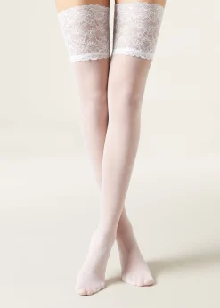 Stockings^Calzedonia 20 Denier Opaque Hold-Ups 001 - White