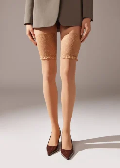 Stockings^Calzedonia 20 Denier Opaque Hold-Ups 3281 - Nude 3 - Seta