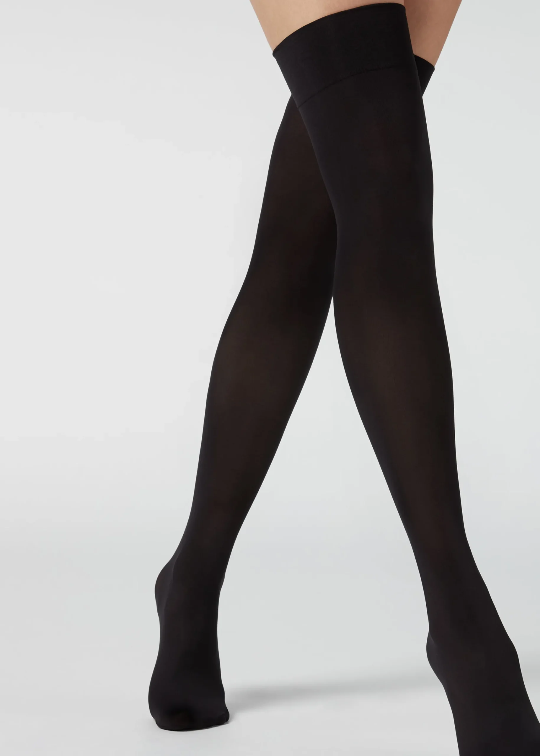 Stockings^Calzedonia 50 Denier Opaque Microfibre Stockings 019 - Black
