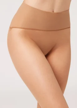Sheer Tights^Calzedonia 20 Denier Seamless Totally Invisible Sheer Tights 582 - Nude 6 - Elisir/Caramel