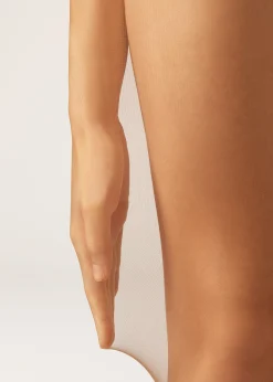 Sheer Tights^Calzedonia 20 Denier Sheer Matt Tights 3401 - Nude 10 - Brun