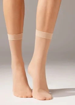 Sheer Socks^Calzedonia 20 Denier Sheer Socks 005 - Nude 1 - Sabbia/Beige Chiaro