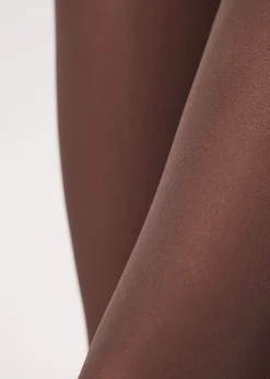 Patterned Tights^Calzedonia 50 Denier Total Comfort Soft Touch Tights 848 - Dark Brown