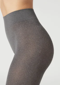 Patterned Tights^Calzedonia 50 Denier Total Comfort Soft Touch Tights 910 - Mid Grey Blend