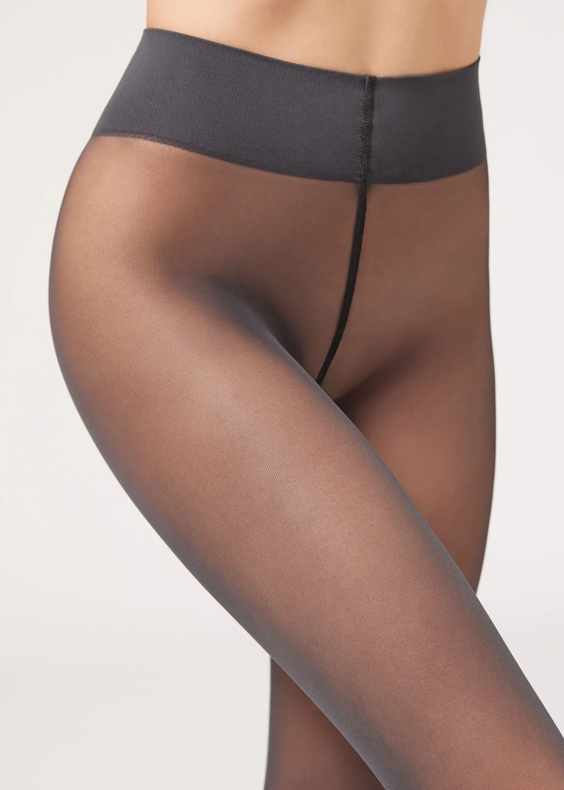 Opaque Tights^Calzedonia 30 Denier Total Comfort Soft Touch Tights 004 - Grey