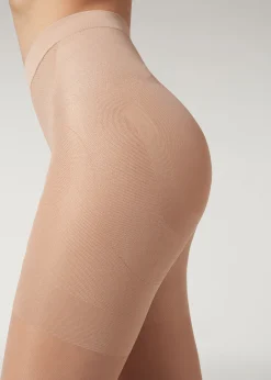Sheer Tights^Calzedonia 30 Denier Total Shaper Sheer Tights 005 - Nude 1 - Sabbia/Beige Chiaro