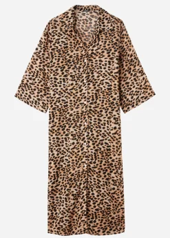 Beachwear^Calzedonia Animal Pattern Midi Shirt 686C - Animal Print