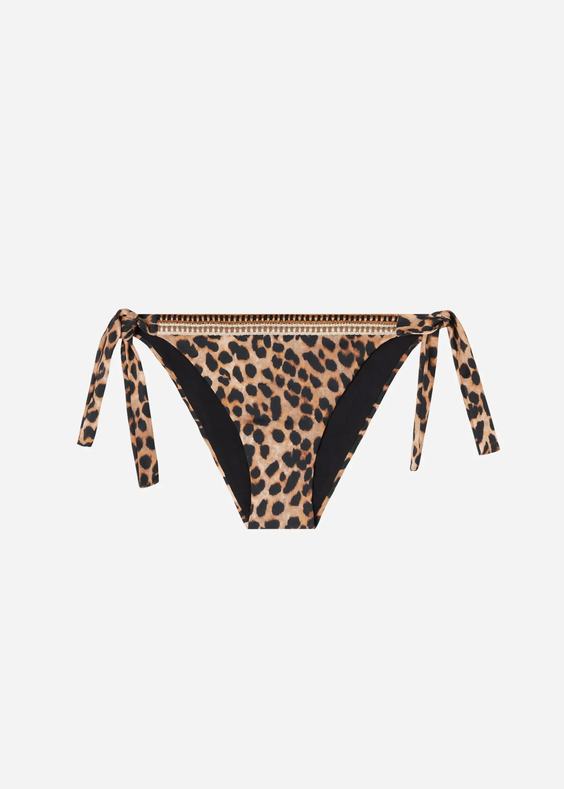 Bikini^Calzedonia Animal Print Bow Bikini Bottoms Bilbao 686C - Animal Print