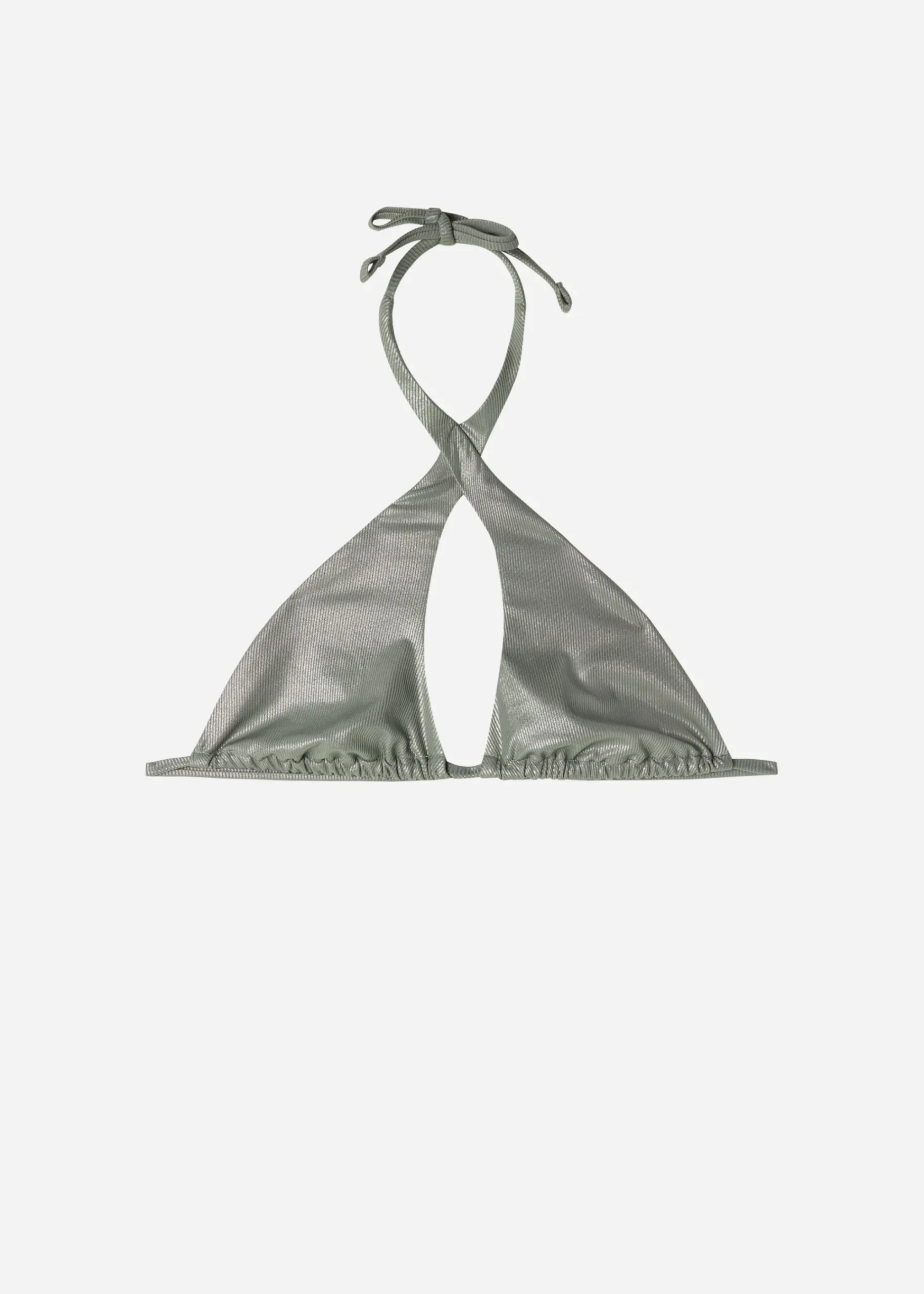 Bikini^Calzedonia Bandeau Bikini Top Antigua 632C - Desert Green Rib