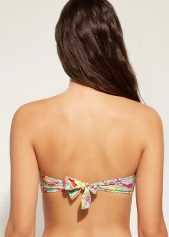 Bikini^Calzedonia Bandeau Bikini Top Londra 517C - Geometric Print