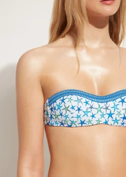 Bikini^Calzedonia Bayahibe Graduated Padded Bandeau Bikini Top 670C - Navy Star