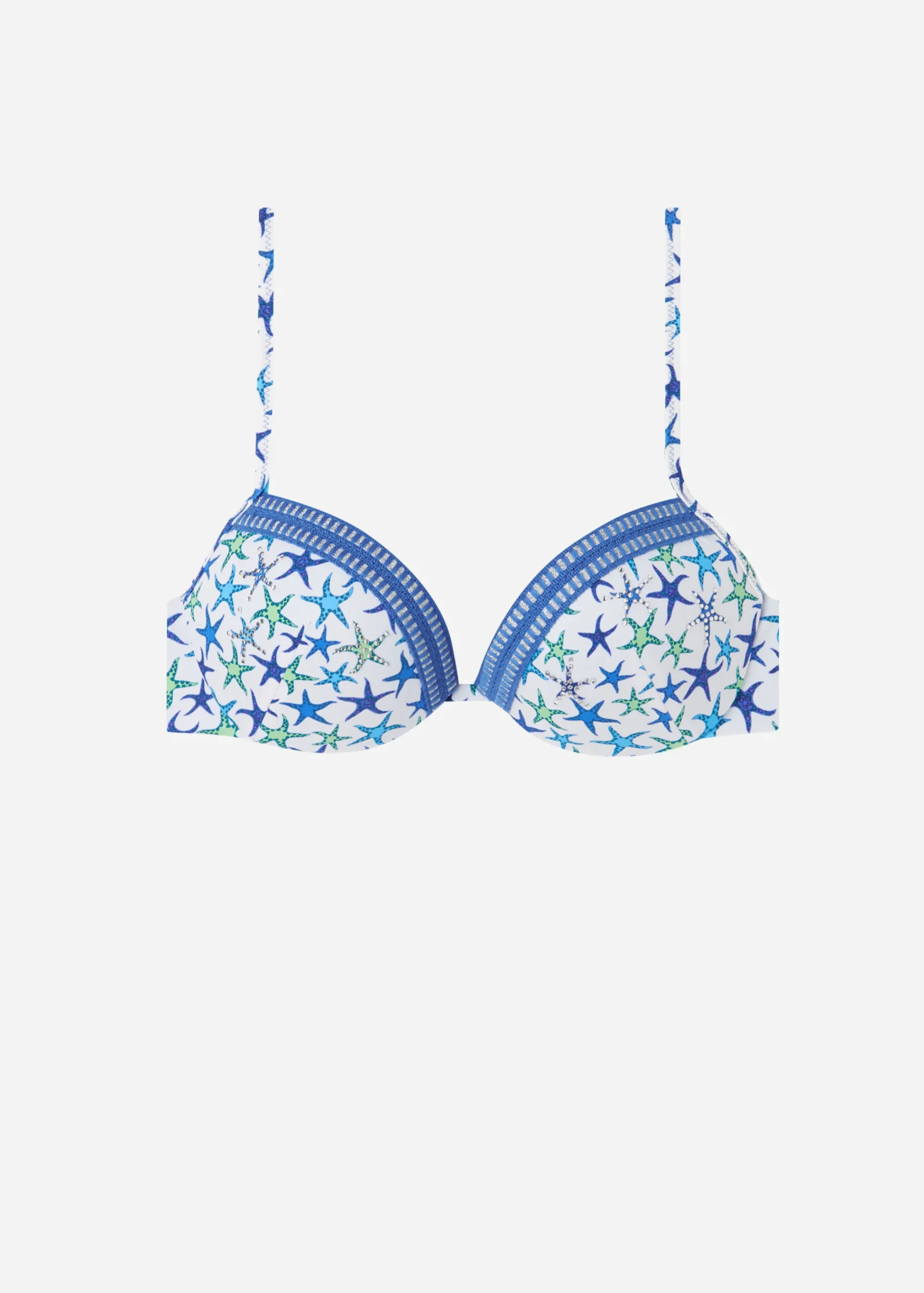 Bikini^Calzedonia Bayahibe Graduated Padded Push-Up Bikini Top 670C - Navy Star
