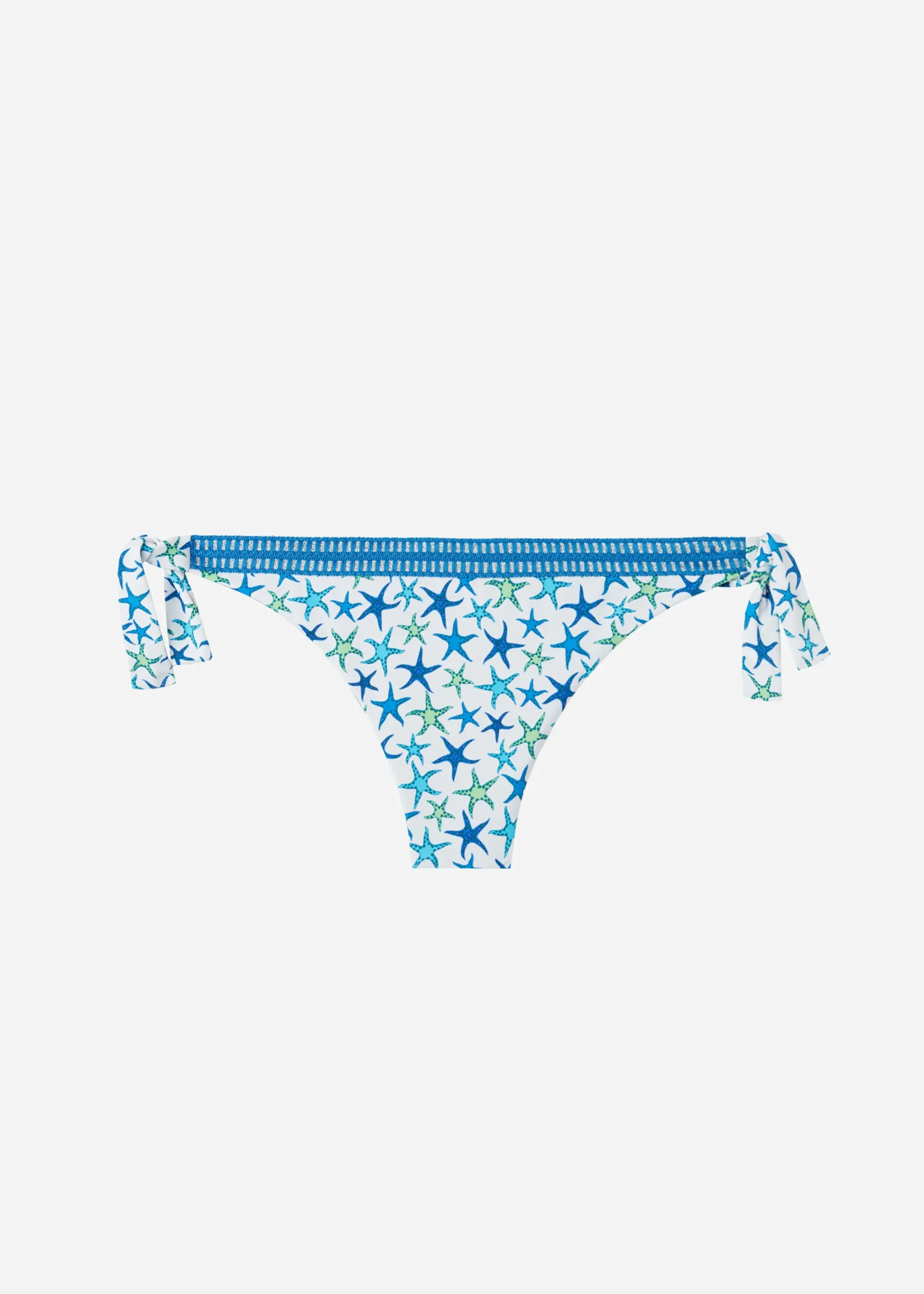Bikini^Calzedonia Bayahibe Navy Stars Bow Brazilian Bikini Bottoms 670C - Navy Star