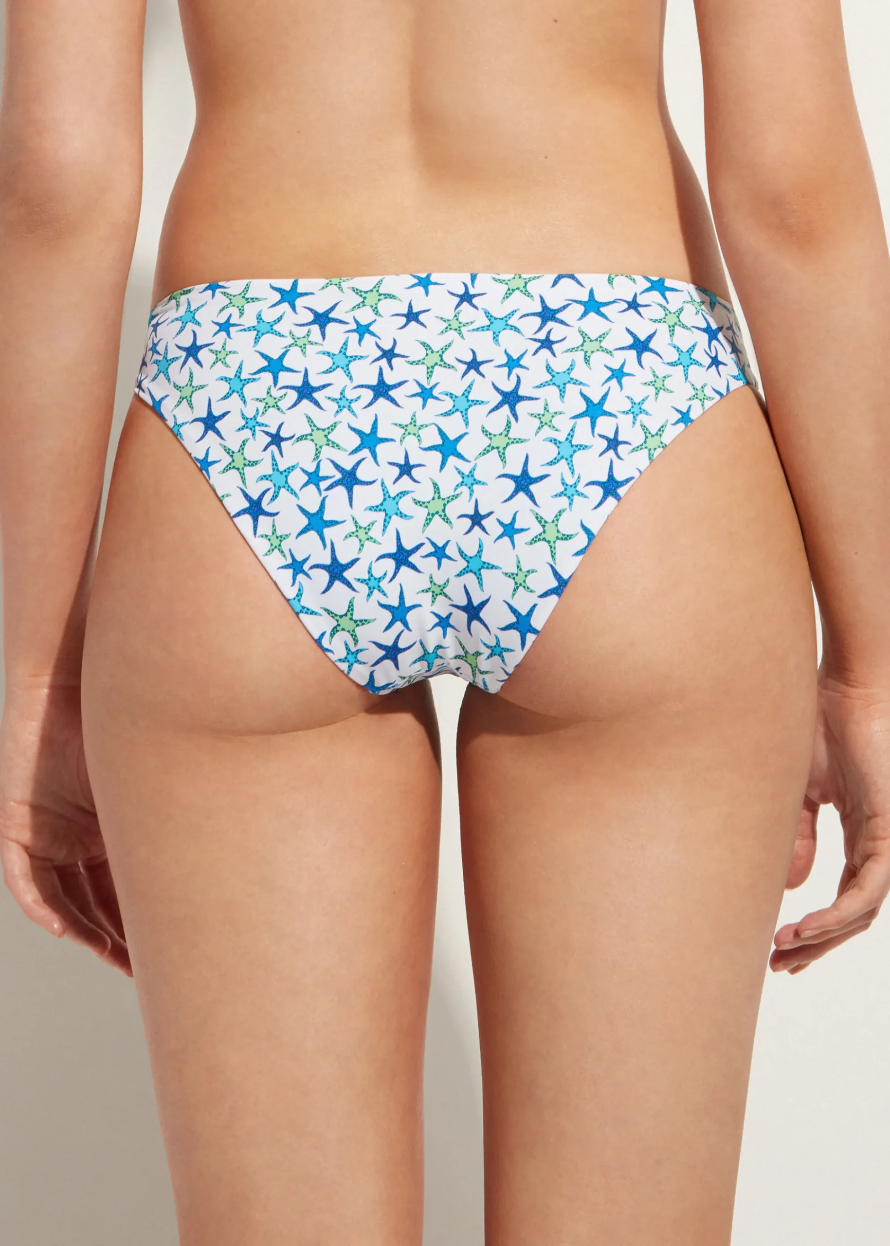 Bikini^Calzedonia Bayahibe Rhinestone Star Bikini Bottoms 670C - Navy Star