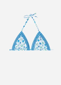 Bikini^Calzedonia Bayahibe Triangle Bikini Top With Removable Padding 670C - Navy Star