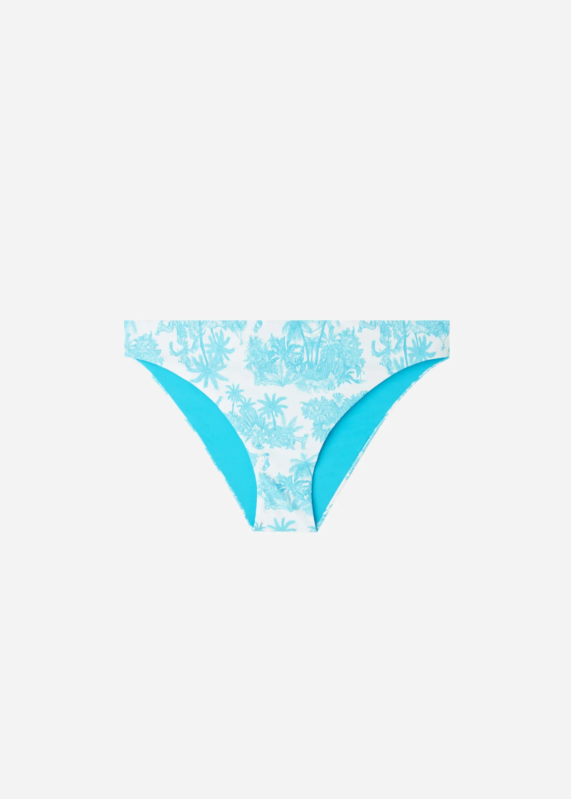 Bikini^Calzedonia Bikini Bottoms Sorrento 696C - Summer Palm Tree Pattern