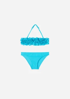 Swimwear And Bikinis^Calzedonia Bikini Crop Girls' Honolulu 708C - Turquoise Green Flowers