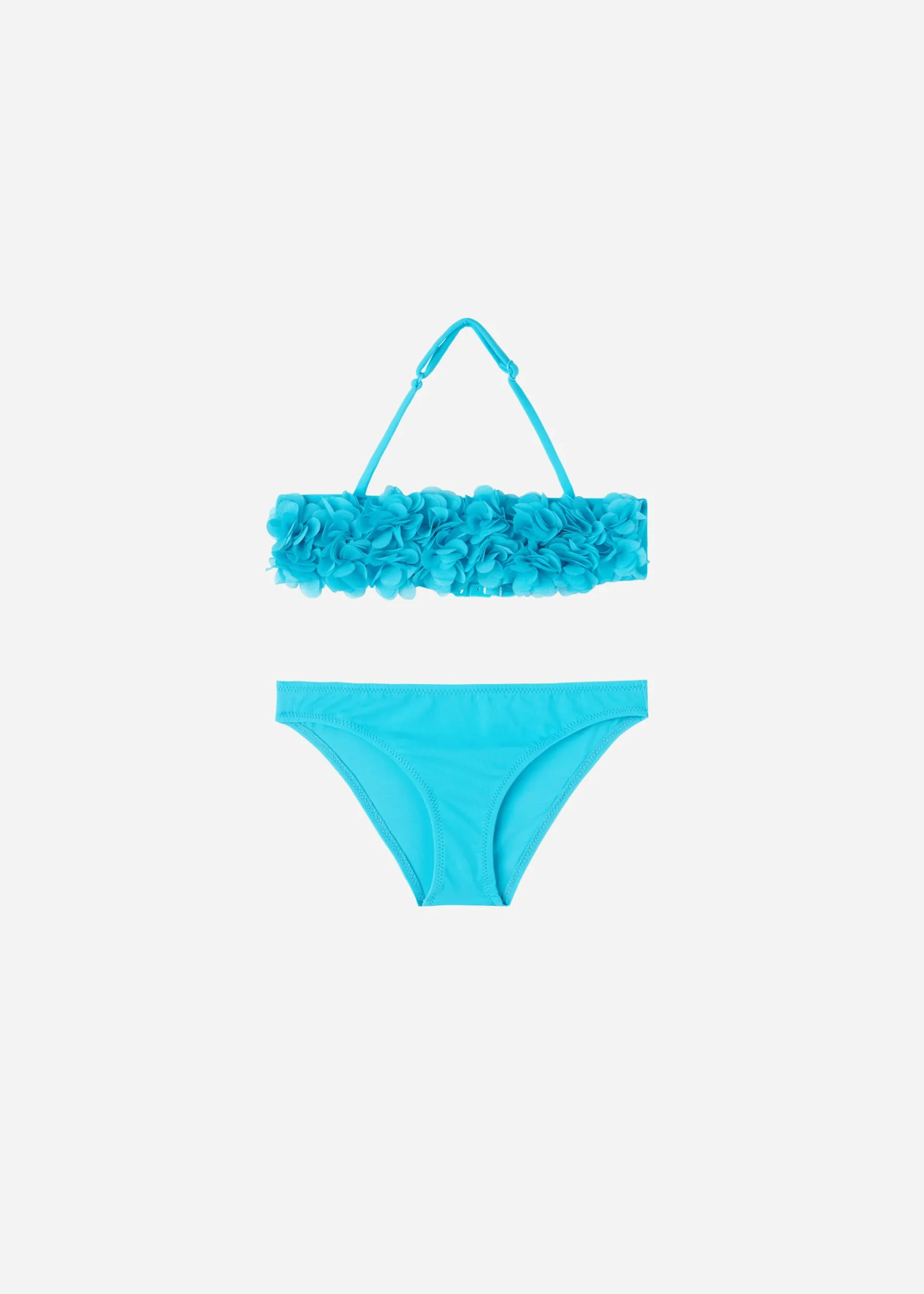 Swimwear And Bikinis^Calzedonia Bikini Crop Girls' Honolulu 708C - Turquoise Green Flowers