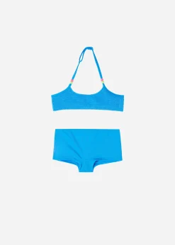 Swimwear And Bikinis^Calzedonia Bikini Crop Girls' San Diego 640C - Ocean Blue