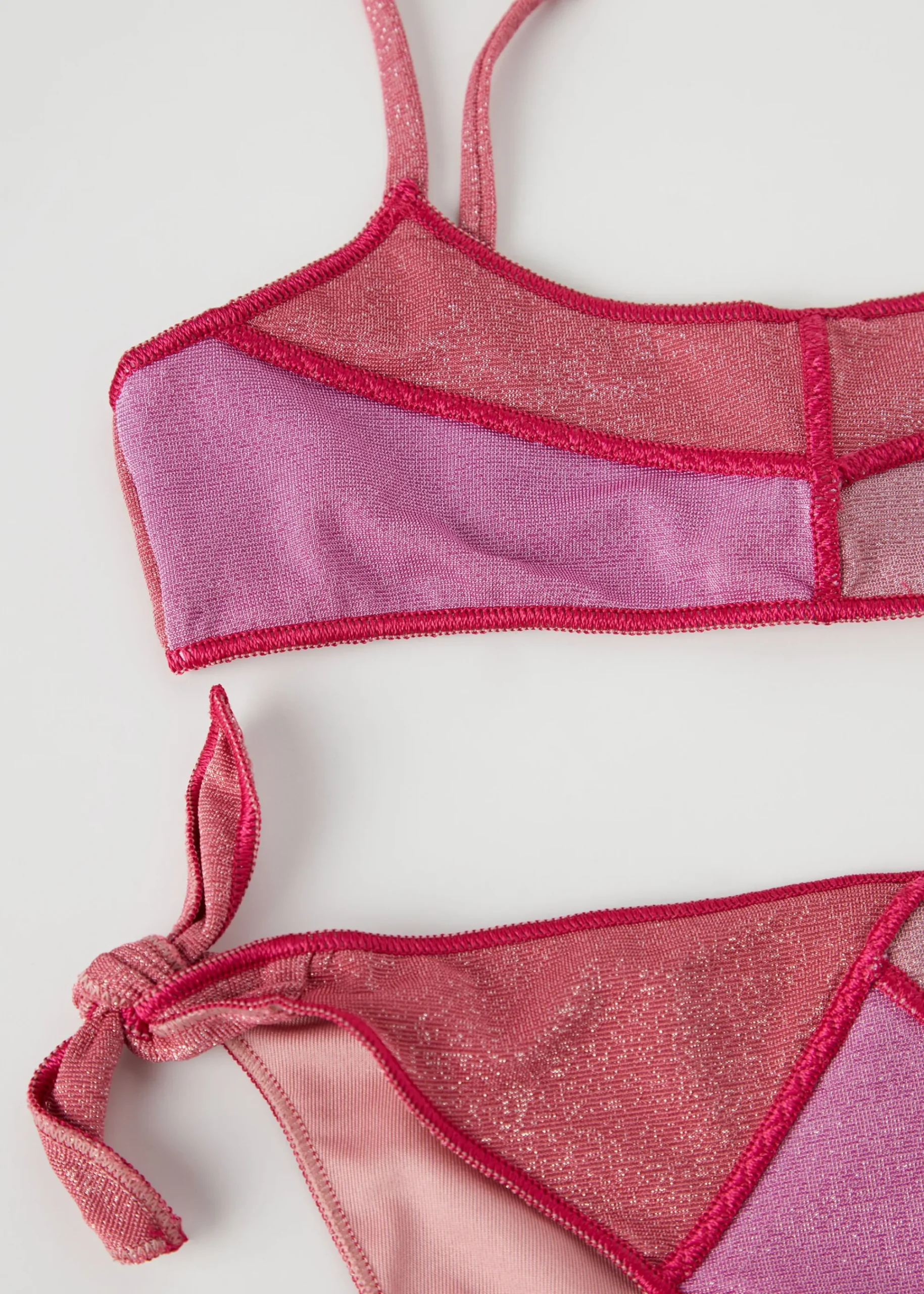 Swimwear And Bikinis^Calzedonia Bikini Girls' Lisbona 692C - Patchwork Pink