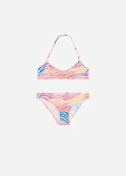 Swimwear And Bikinis^Calzedonia Bikini Triangle Girls' Malaga 695C - Rainbow Zebra