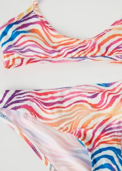 Swimwear And Bikinis^Calzedonia Bikini Triangle Girls' Malaga 695C - Rainbow Zebra