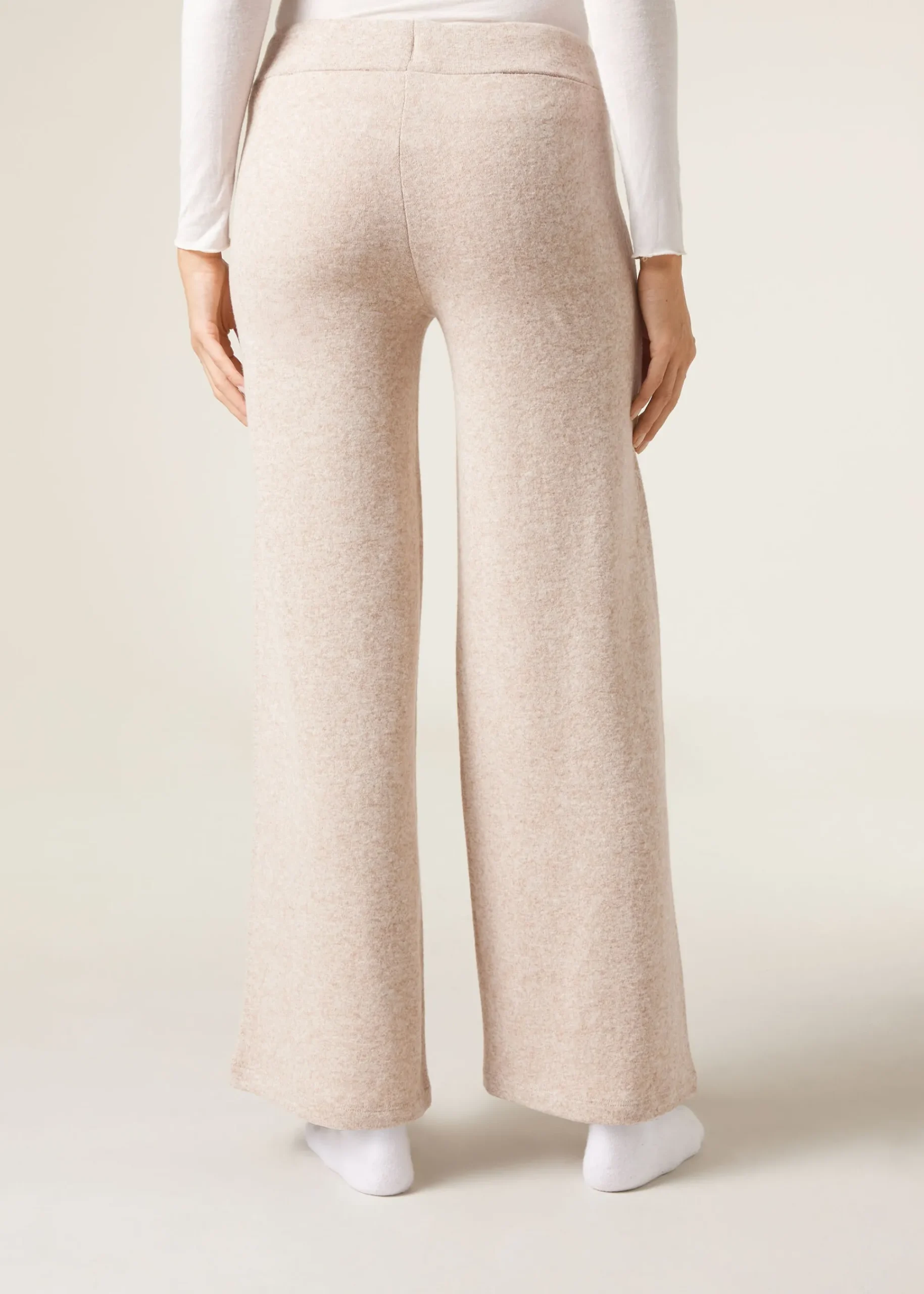 Trousers^Calzedonia Cashmere Palazzo Leggings 4938 - Light Natural Blend