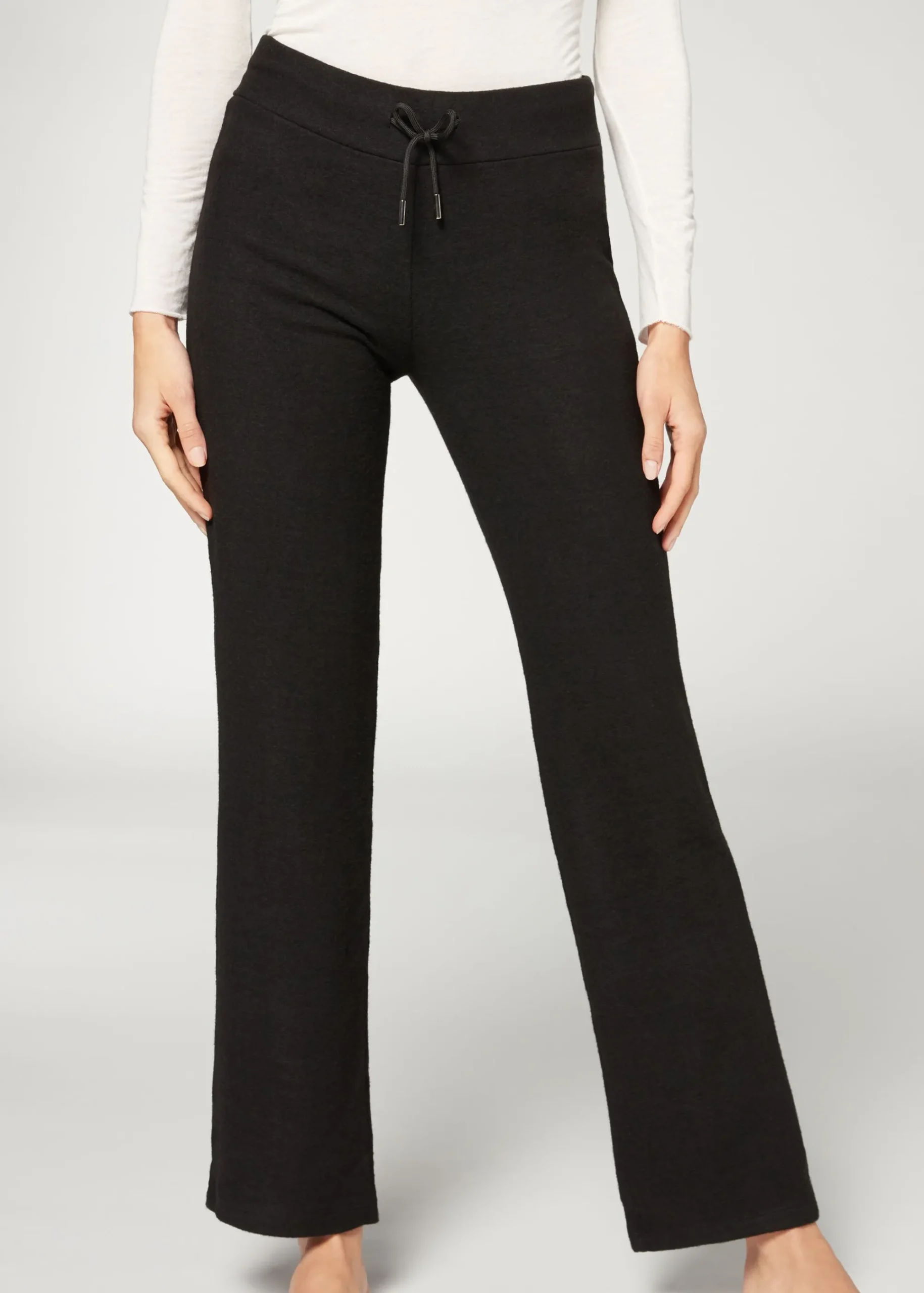 Trousers^Calzedonia Cashmere Straight Leggings 019 - Black