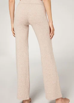 Trousers^Calzedonia Cashmere Straight Leggings 4938 - Light Natural Blend