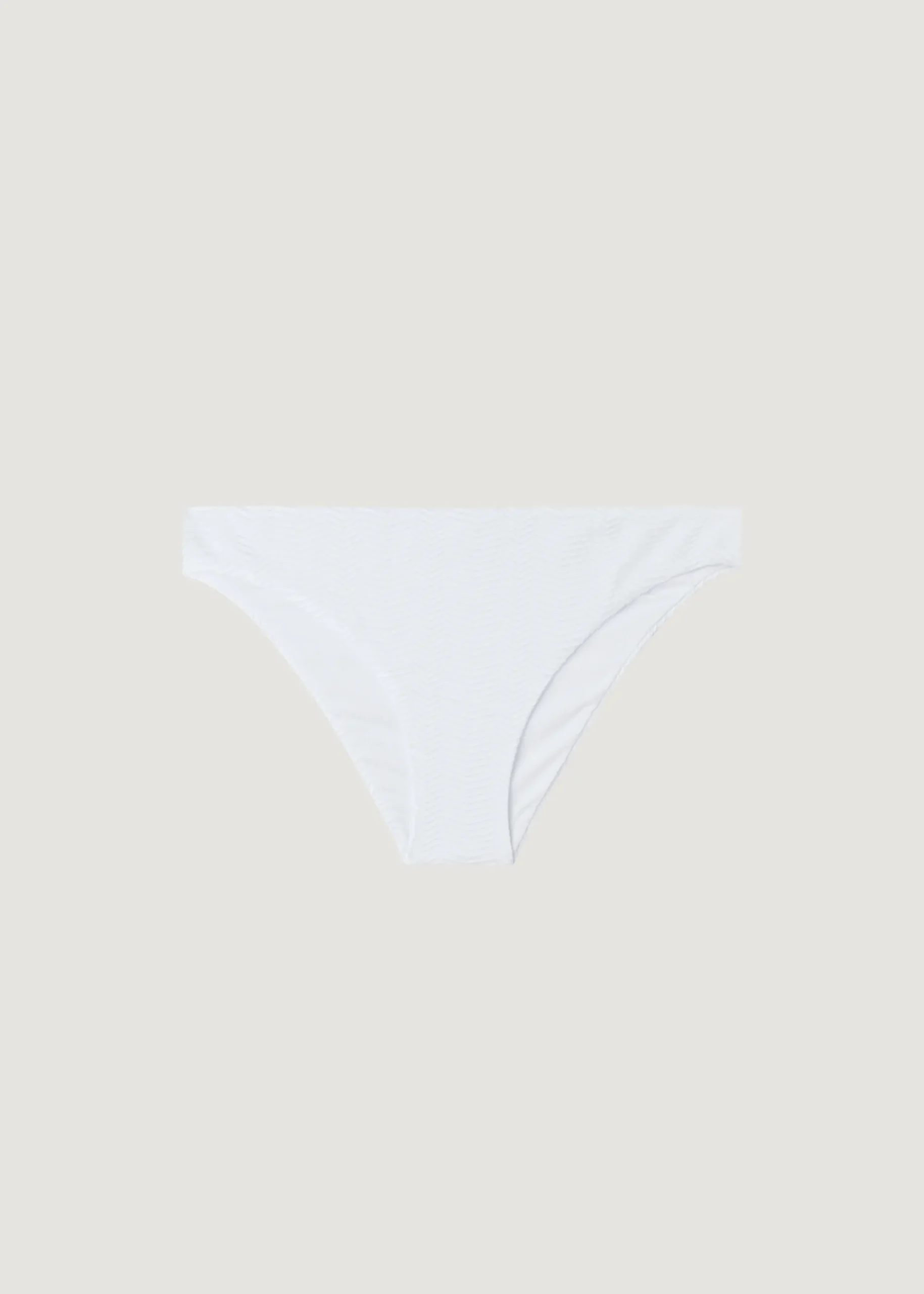 Bikini^Calzedonia Chevron Bikini Bottoms Casablanca 628C - White 3D