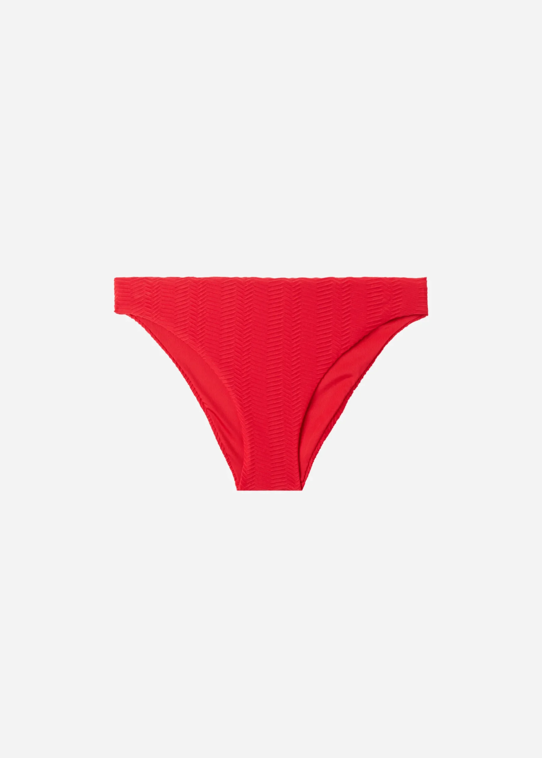 Bikini^Calzedonia Chevron Bikini Bottoms Casablanca 630C - Summer Red 3D