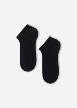 Short Socks^Calzedonia Children's Light Cotton Ankle Socks 016 - Blue
