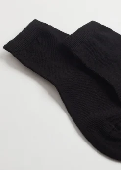 Short Socks^Calzedonia Children's Short Cotton Socks With Fresh Feet Breathable Material 019 - Black