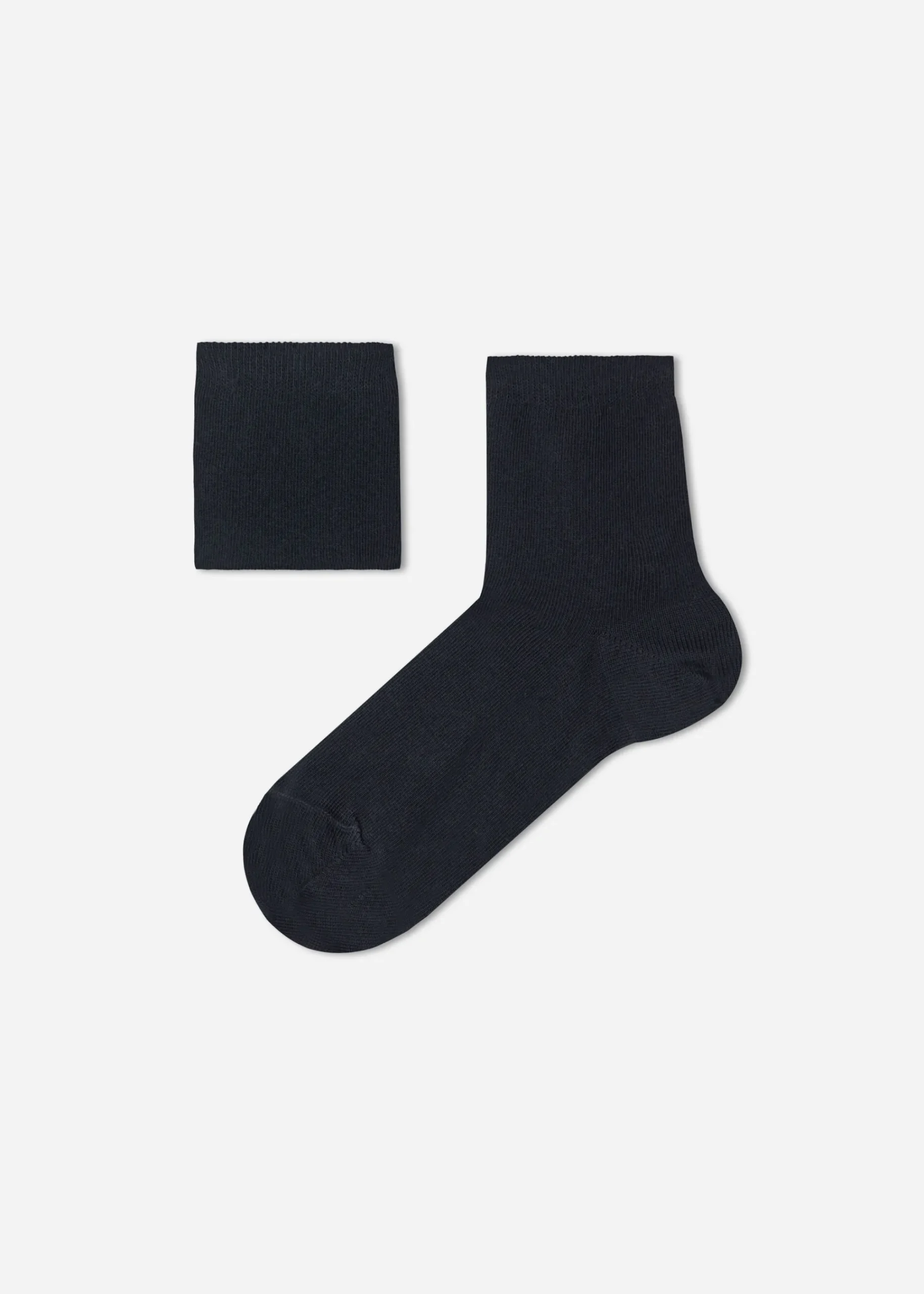 Short Socks^Calzedonia Children's Short Cotton Socks With Fresh Feet Breathable Material 016 - Blue