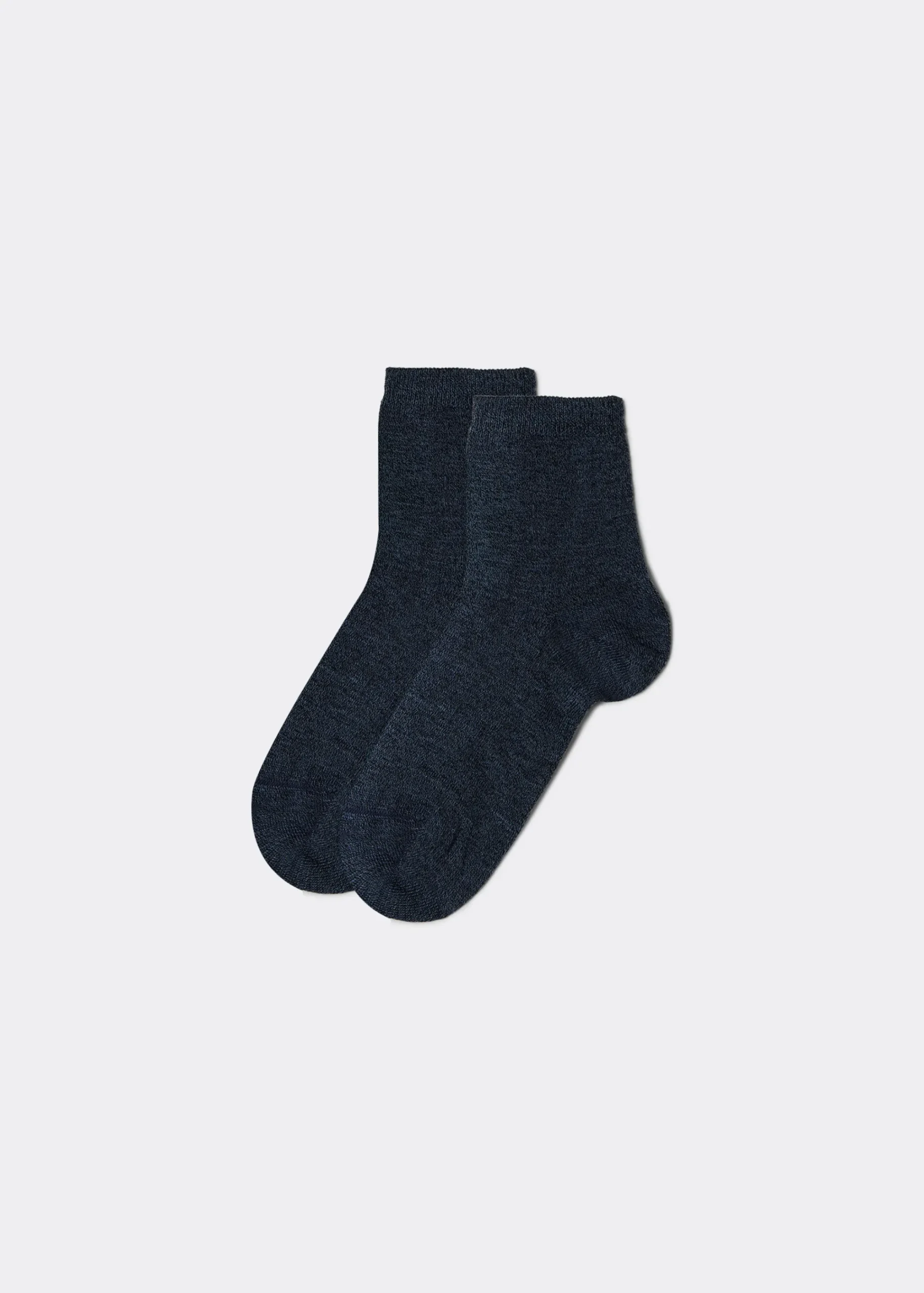 Short Socks^Calzedonia Children's Short Light Cotton Socks 218 - Denim Blue Blend