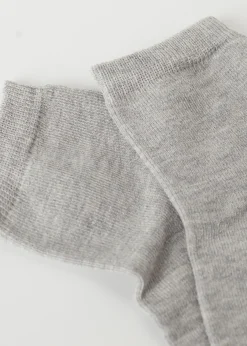Short Socks^Calzedonia Children's Short Light Cotton Socks 408 - Grey Fleece