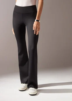 Trousers^Calzedonia Comfortable Soft Touch Flared Leggings 019 - Black
