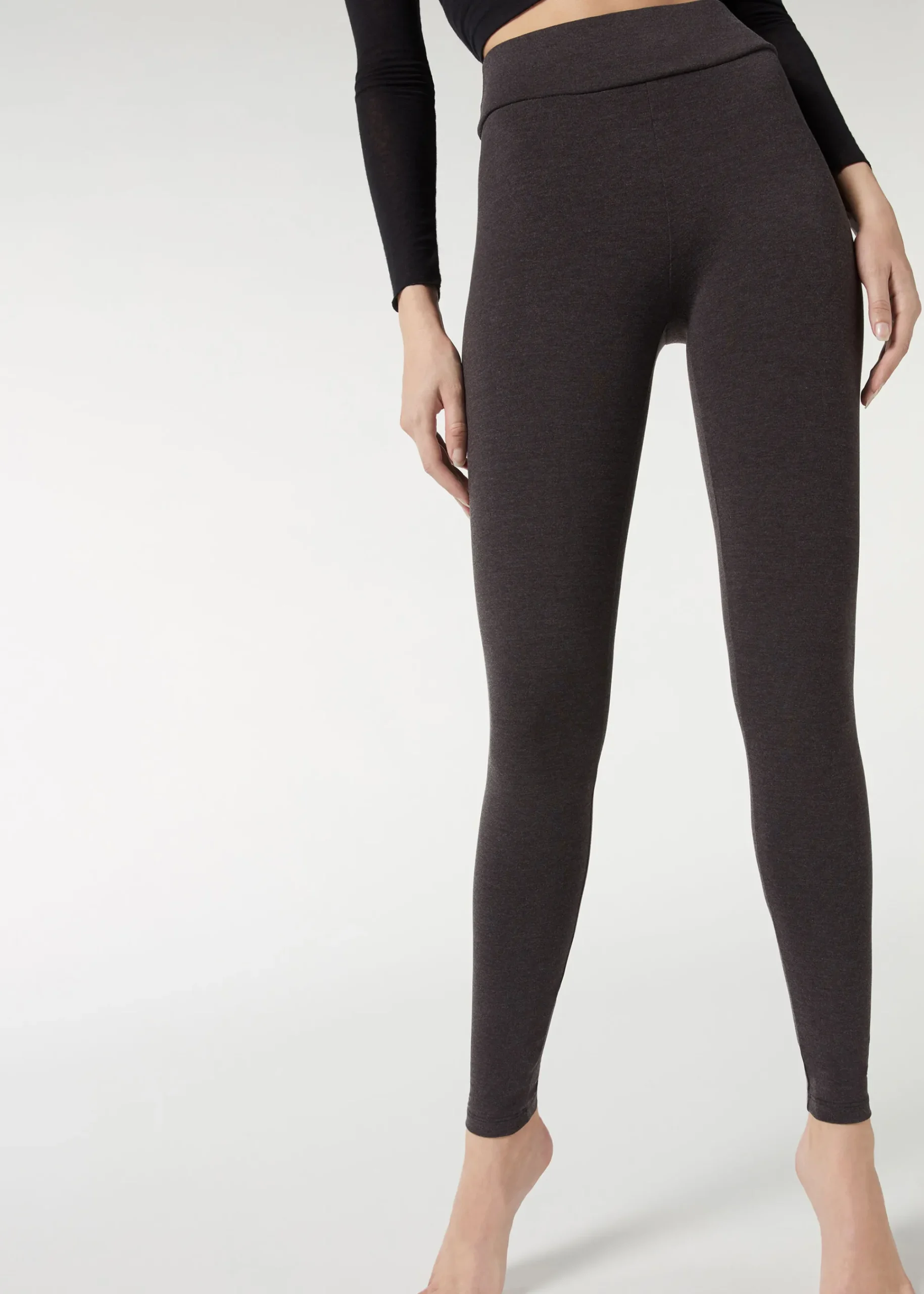 Leggings^Calzedonia Cotton Leggings 474 - Grey Blend