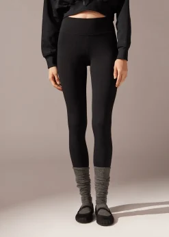 Leggings^Calzedonia Cotton Leggings 019 - Black