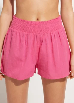 Beachwear^Calzedonia Cotton Shorts 614C - Bright Pink