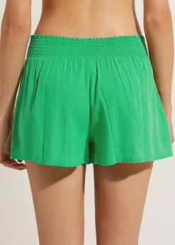 Beachwear^Calzedonia Cotton Shorts 615C - Shiny Green