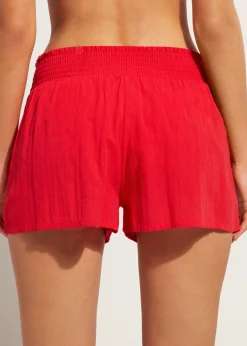 Beachwear^Calzedonia Cotton Shorts 645C - Summer Red
