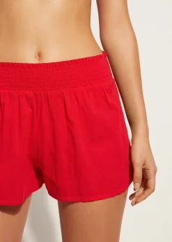 Beachwear^Calzedonia Cotton Shorts 645C - Summer Red