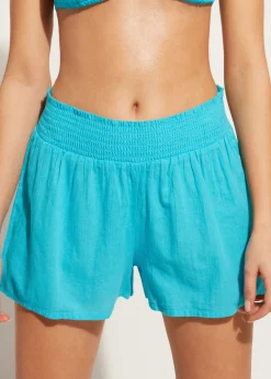 Beachwear^Calzedonia Cotton Shorts 616C - Turquoise Green