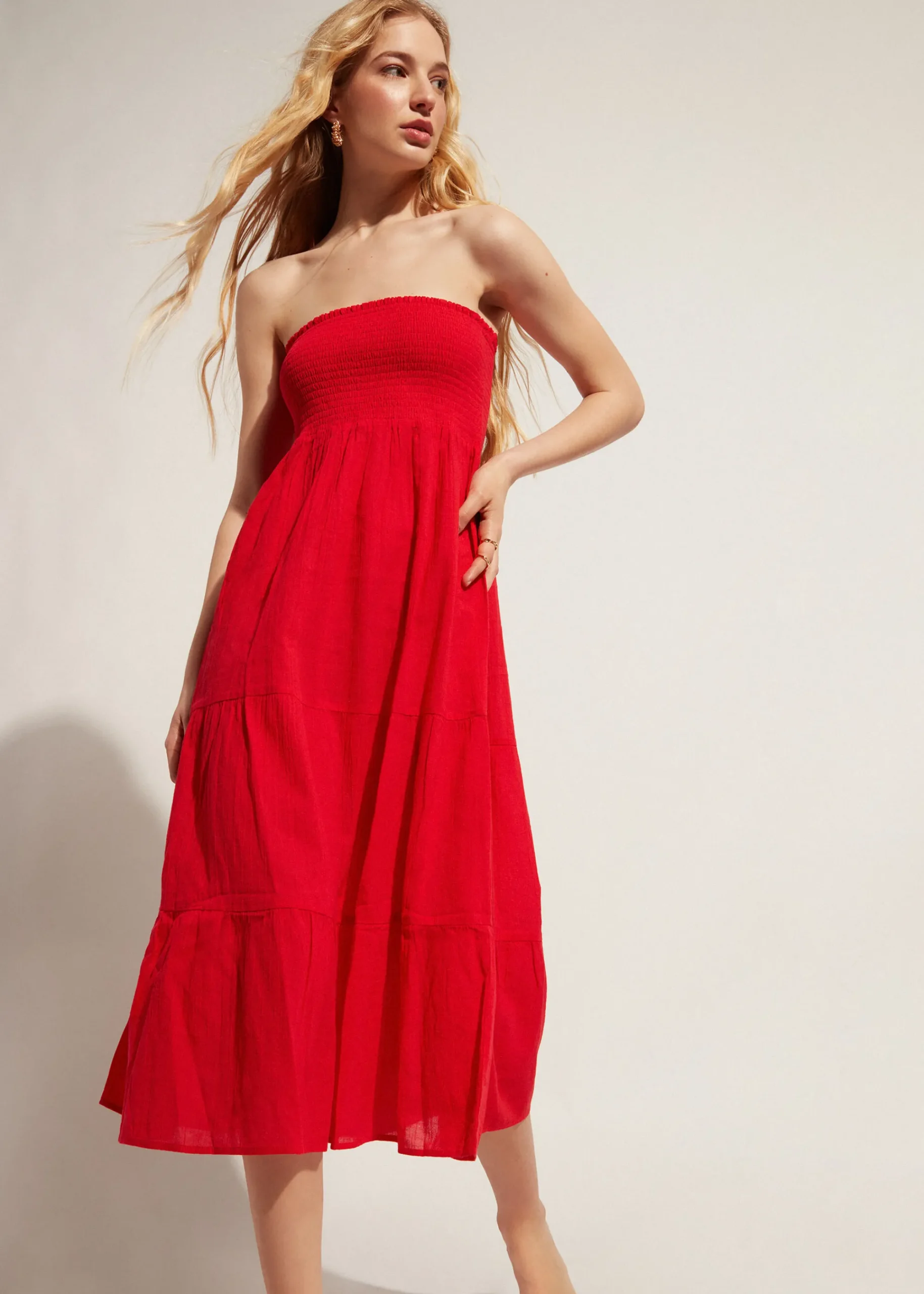 Beachwear^Calzedonia Cotton Skirt Dress 645C - Summer Red