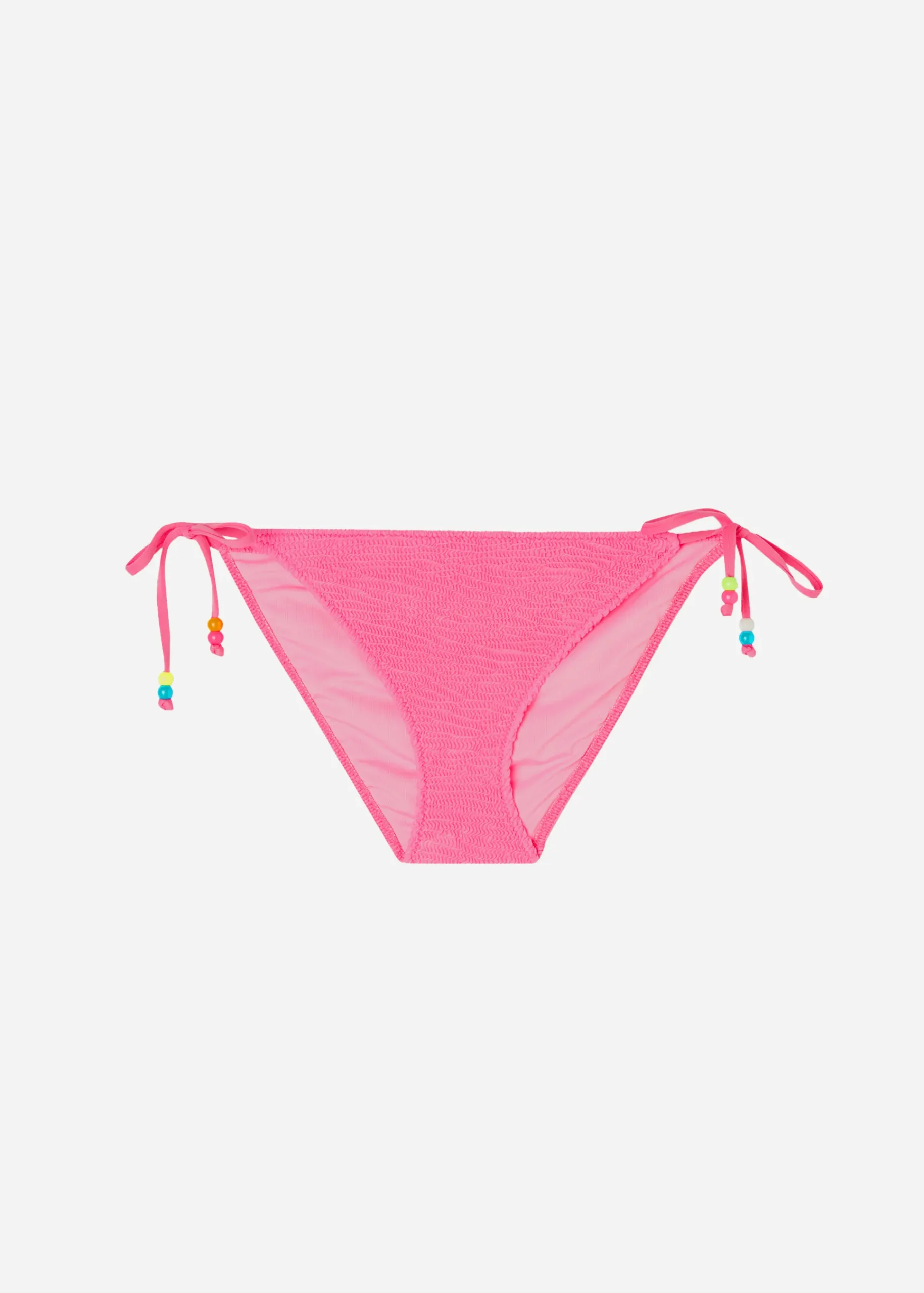 Bikini^Calzedonia Crinkle Tie Bikini Bottoms San Diego 641C - Candy Pink