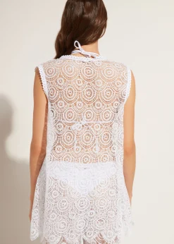 Beachwear^Calzedonia Crochet Gilet 01 - White